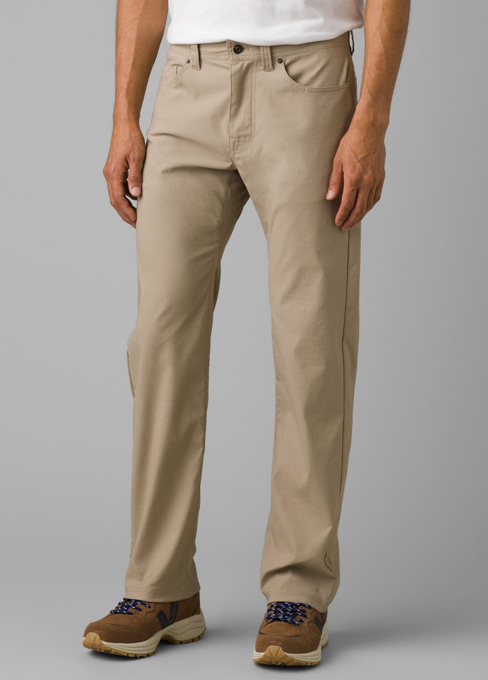 Beige Men\'s PrAna Brion II Pants | 16204-BROL