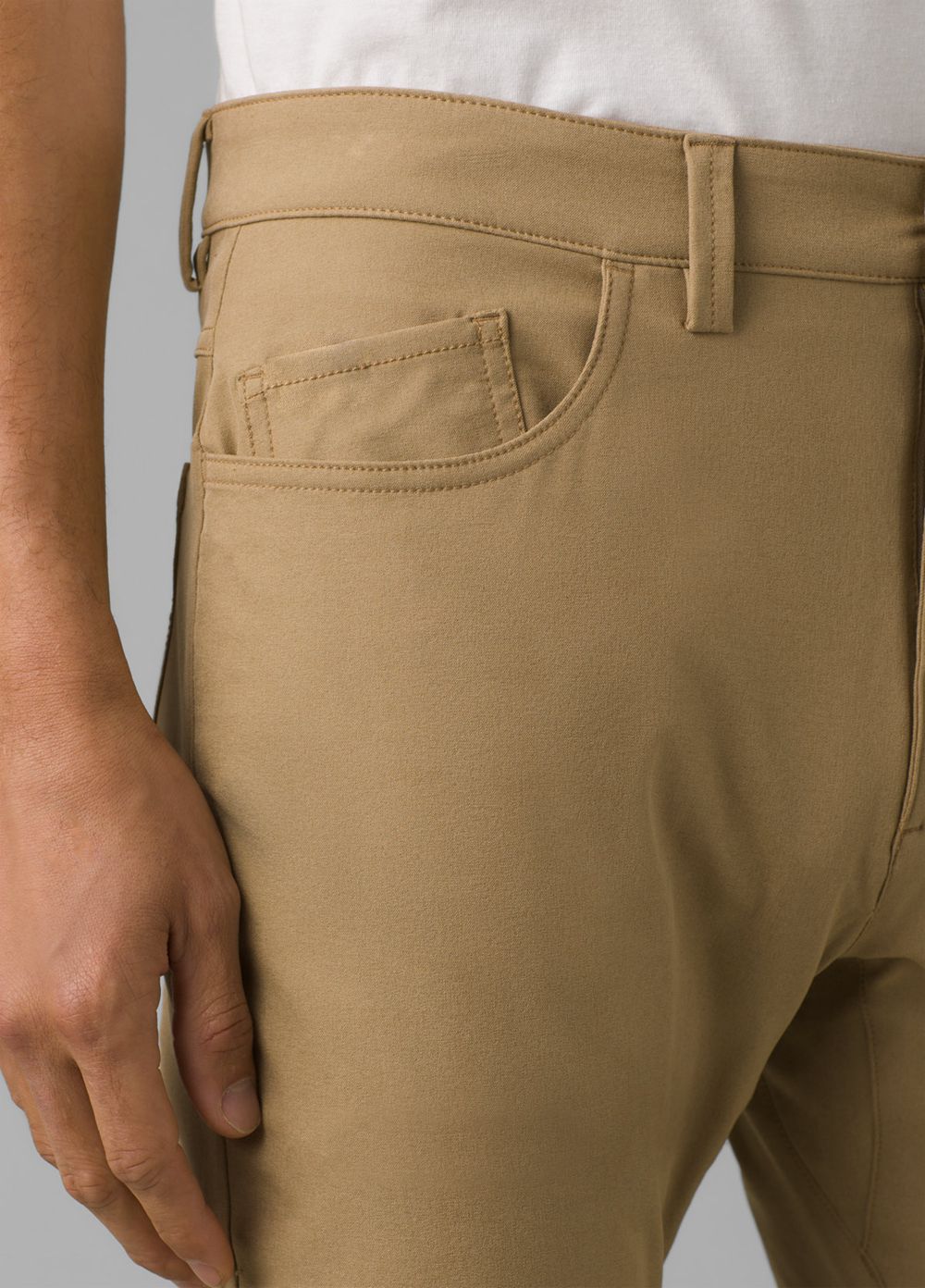 Beige Men's PrAna Decoder Pants | 58132-BYPF