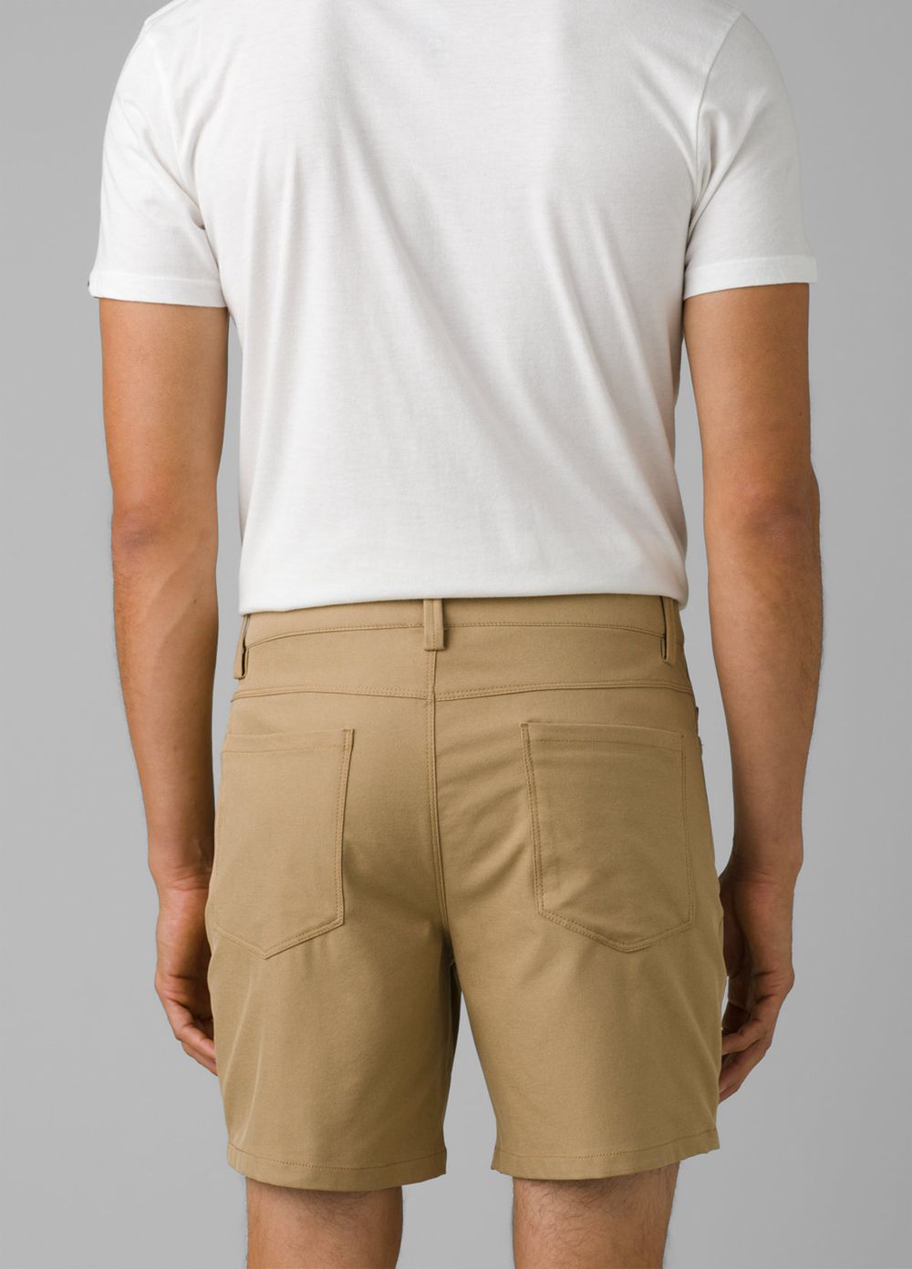 Beige Men's PrAna Decoder Shorts | 25673-XBAR