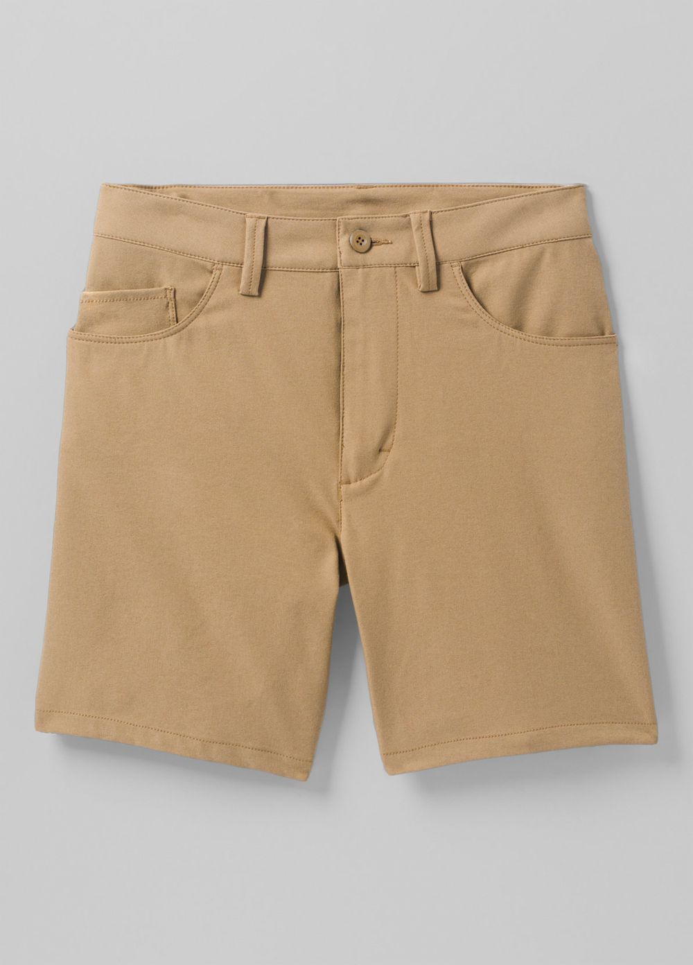 Beige Men's PrAna Decoder Shorts | 25673-XBAR