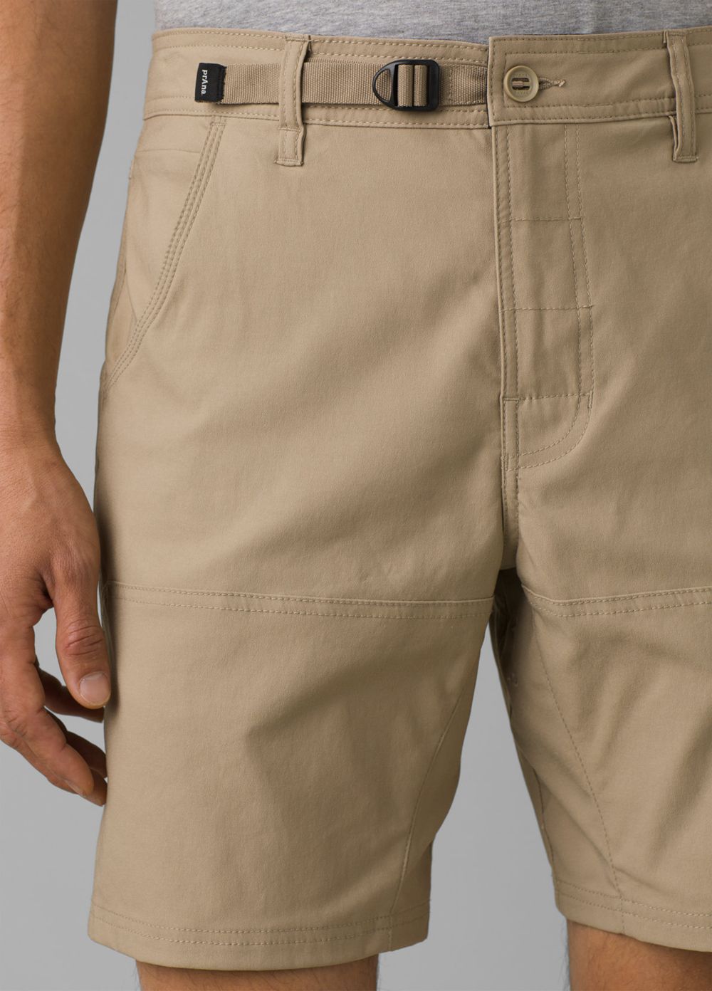 Beige Men's PrAna Stretch Zion II Shorts | 58204-YGPU