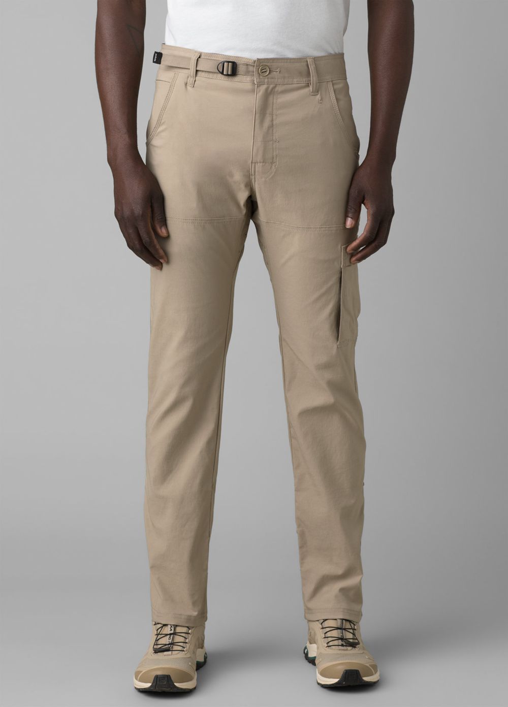 Beige Men\'s PrAna Stretch Zion Slim II Pants | 24059-MINE