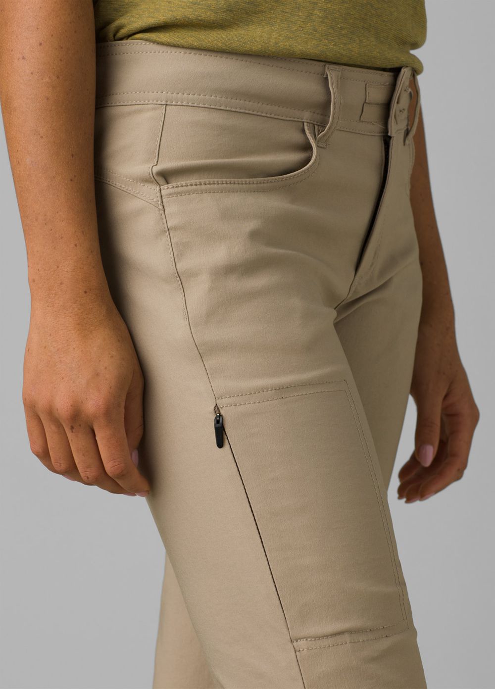 Beige Women's PrAna Halle II Pants | 85730-MVTO