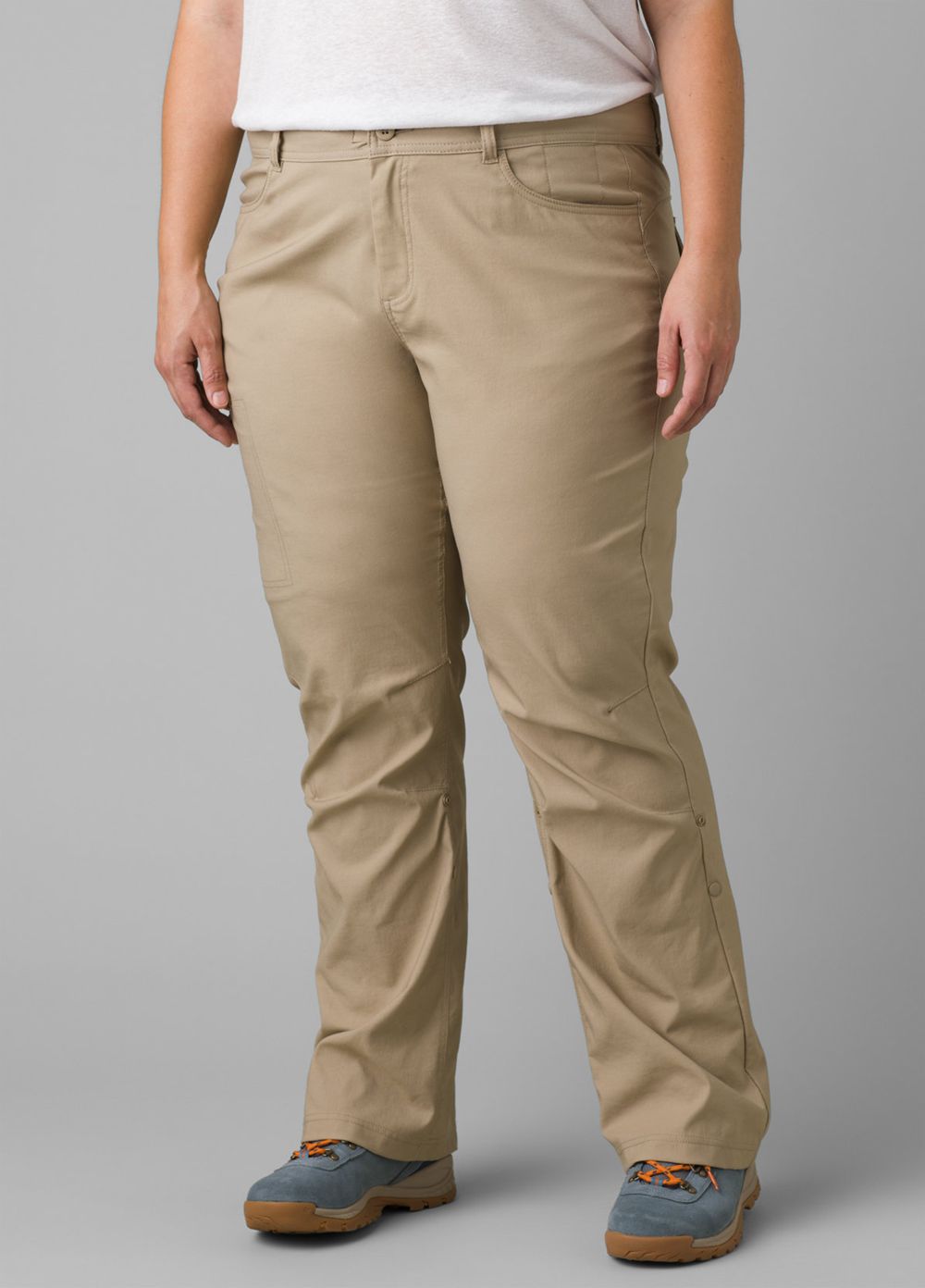 Beige Women\'s PrAna Halle Plus II Pants | 15324-GVSE