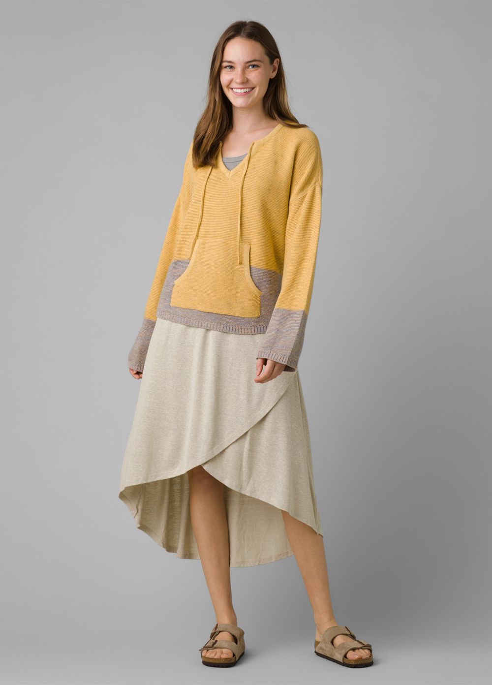 Beige Women's PrAna Tidal Wave Skirts | 92058-JUXP