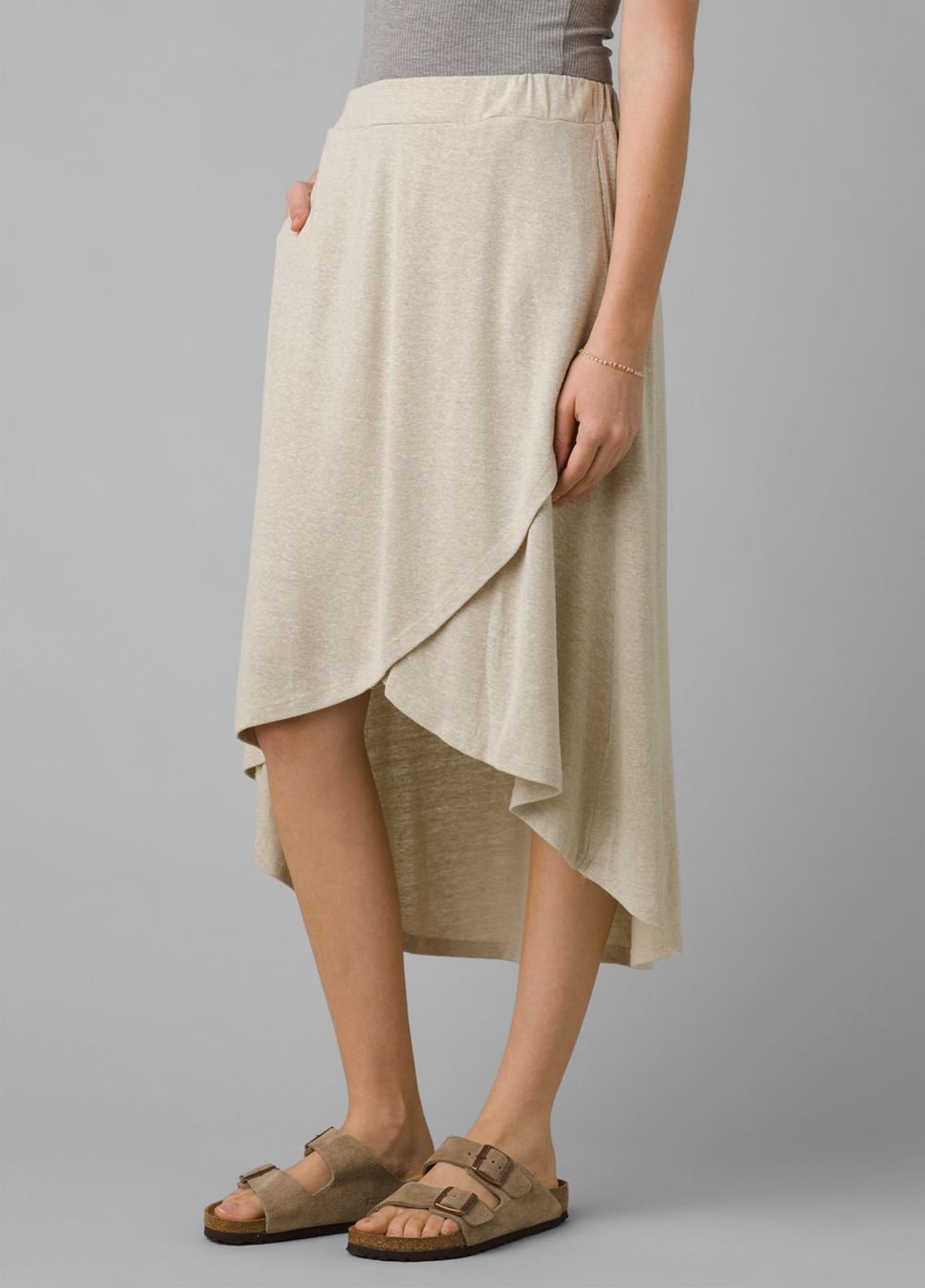 Beige Women\'s PrAna Tidal Wave Skirts | 92058-JUXP