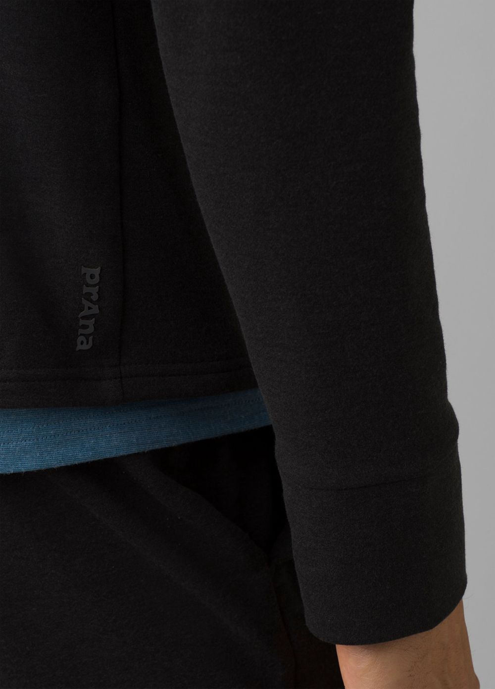 Black Men's PrAna Altitude Tracker 1/4 Zip Sweaters | 26487-IFMP