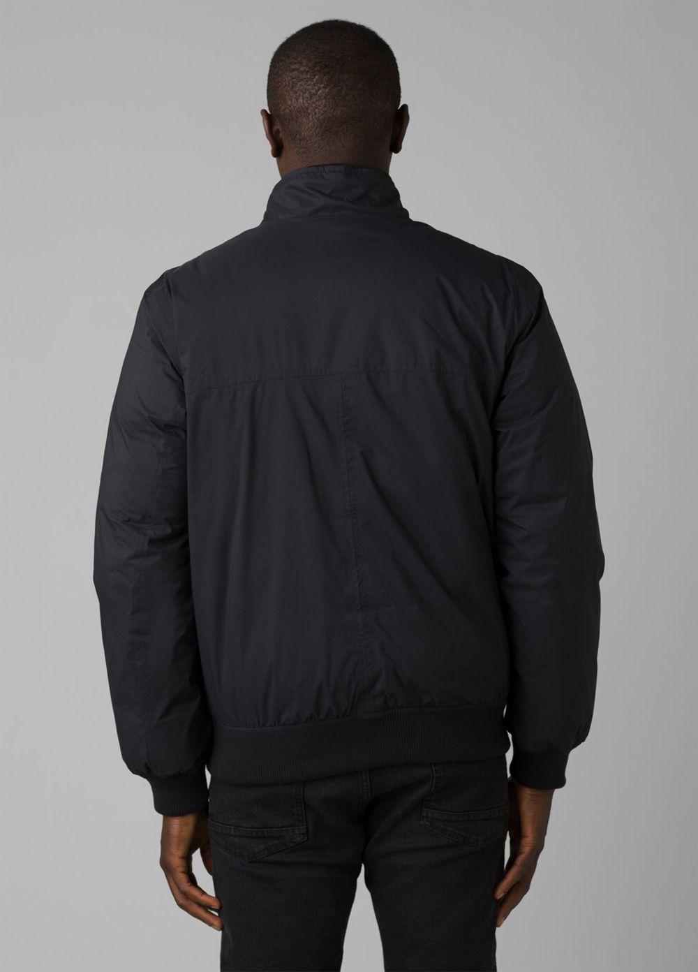 Black Men's PrAna Baadwin Bomber Jackets | 32814-ZPKH