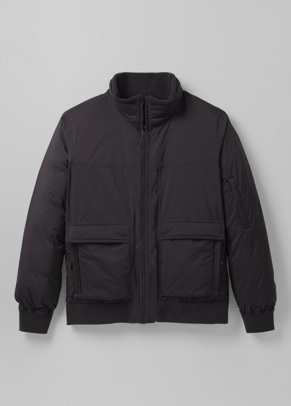 Black Men's PrAna Baadwin Bomber Jackets | 32814-ZPKH