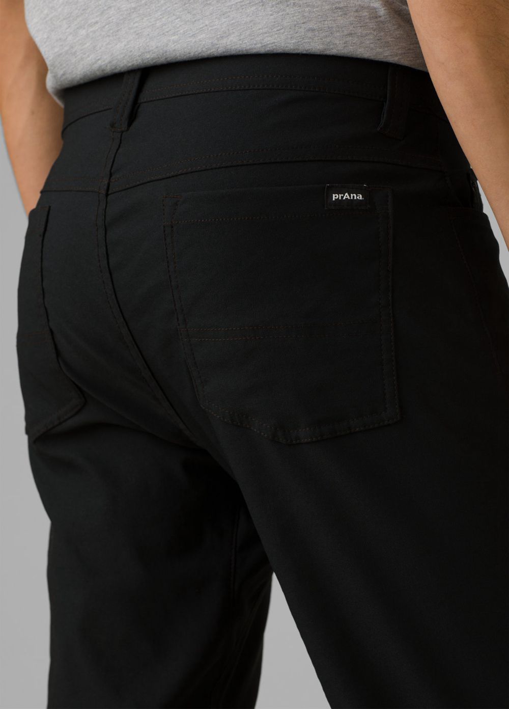 Black Men's PrAna Brion Slim II Pants | 90468-TQVO