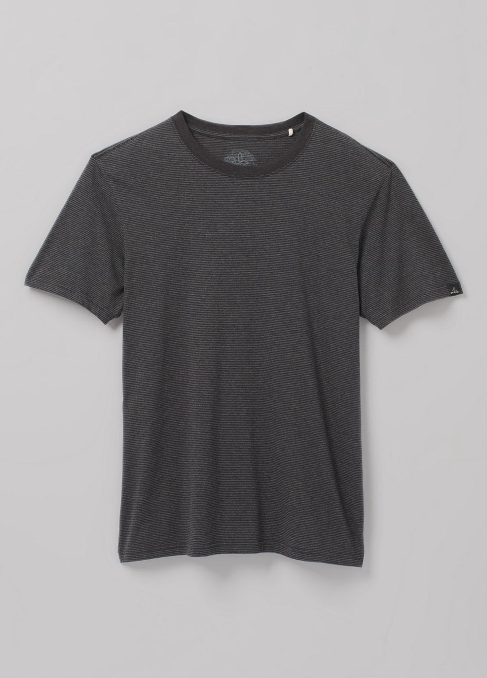 Black Men's PrAna Crew T-Shirts | 23976-NIBT