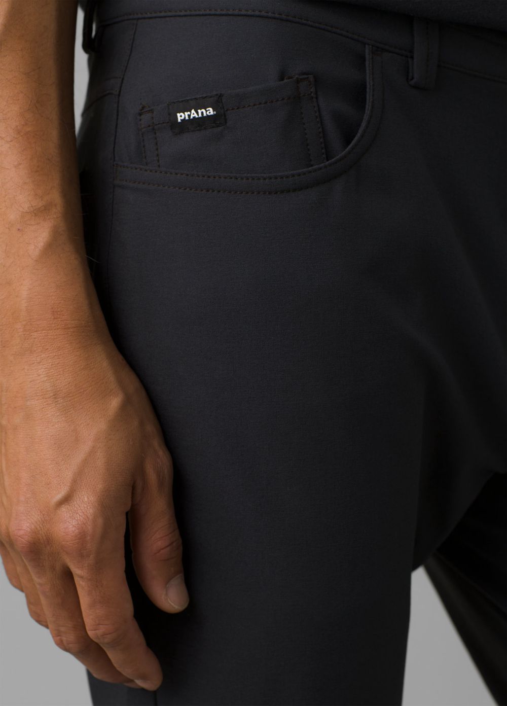 Black Men's PrAna Decoder Pants | 42173-YWIV