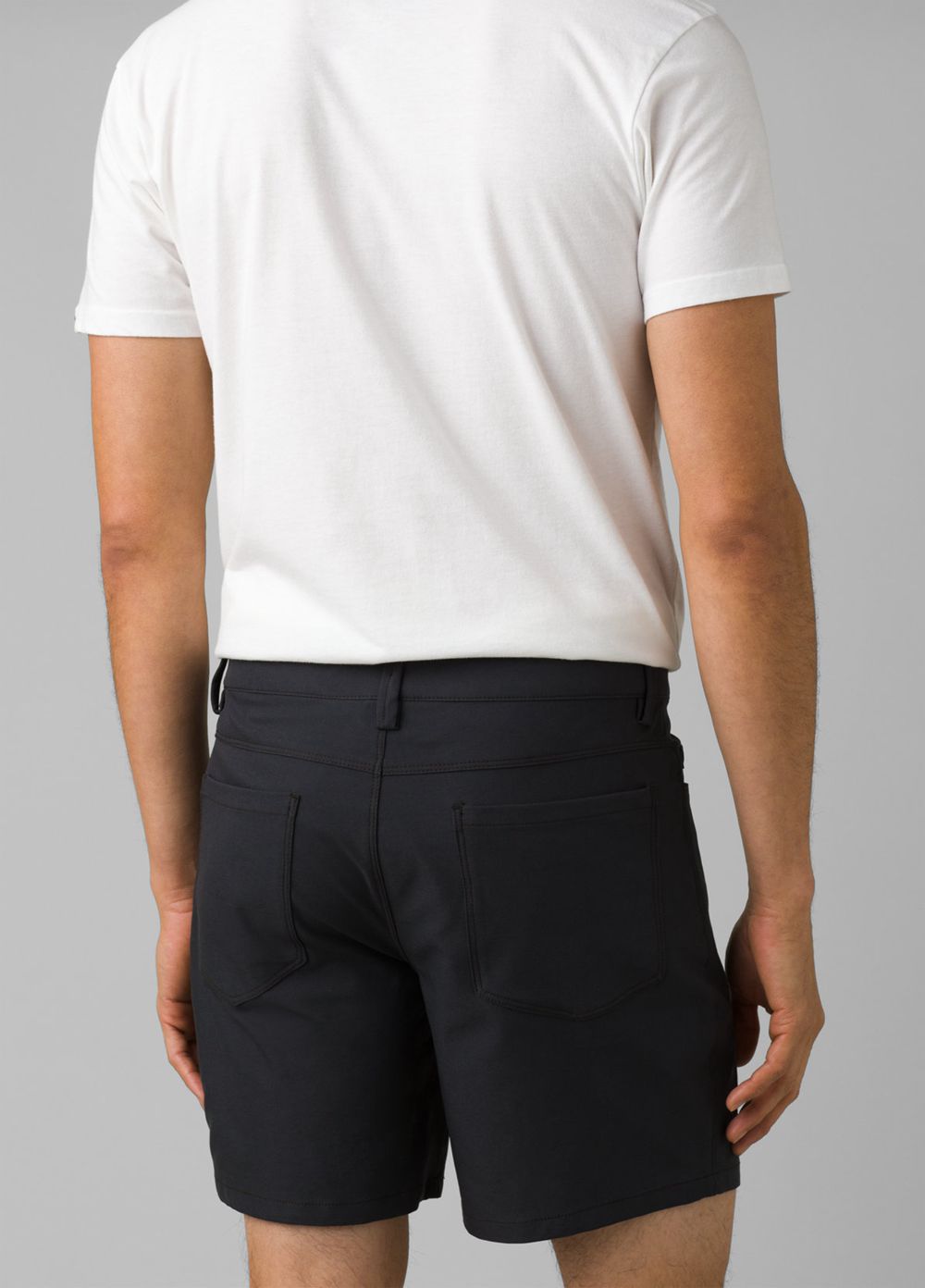 Black Men's PrAna Decoder Shorts | 67438-CBWI