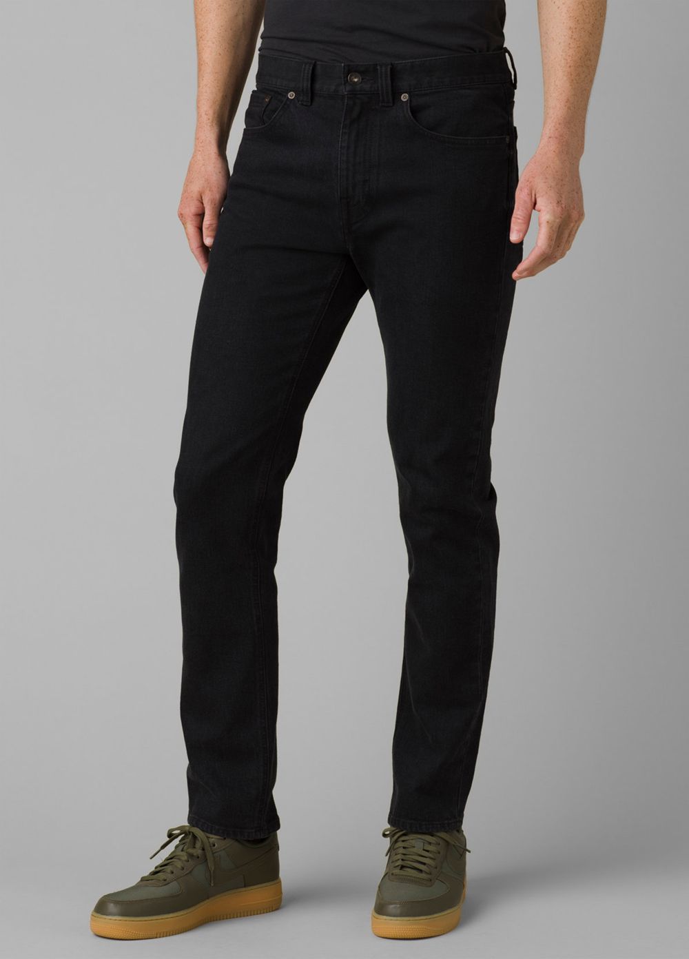 Black Men's PrAna Feener Jeans | 19802-ZOQP