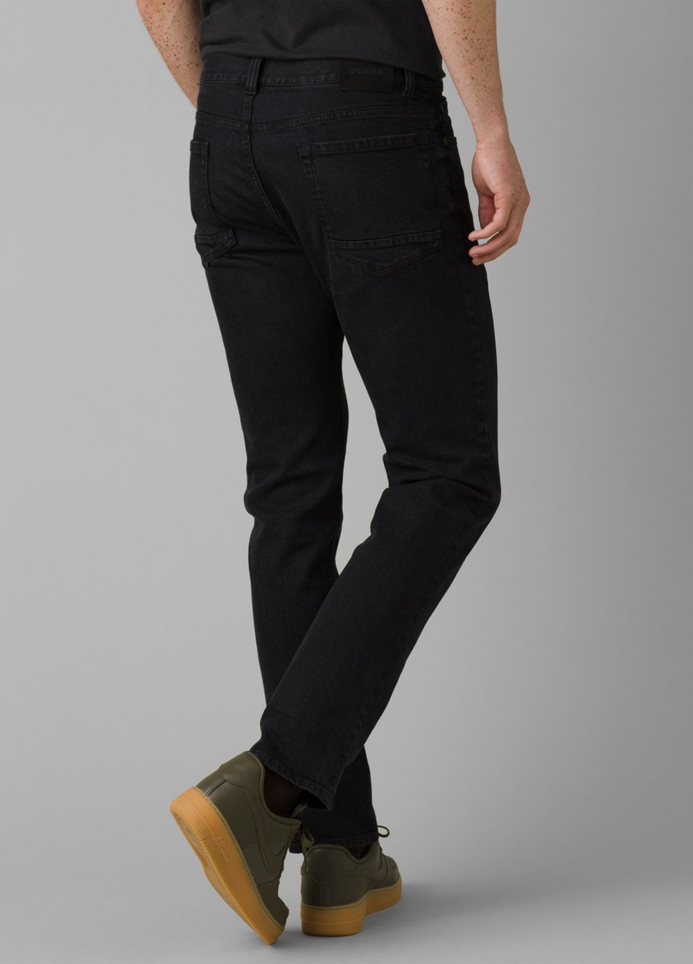 Black Men's PrAna Feener Jeans | 19802-ZOQP