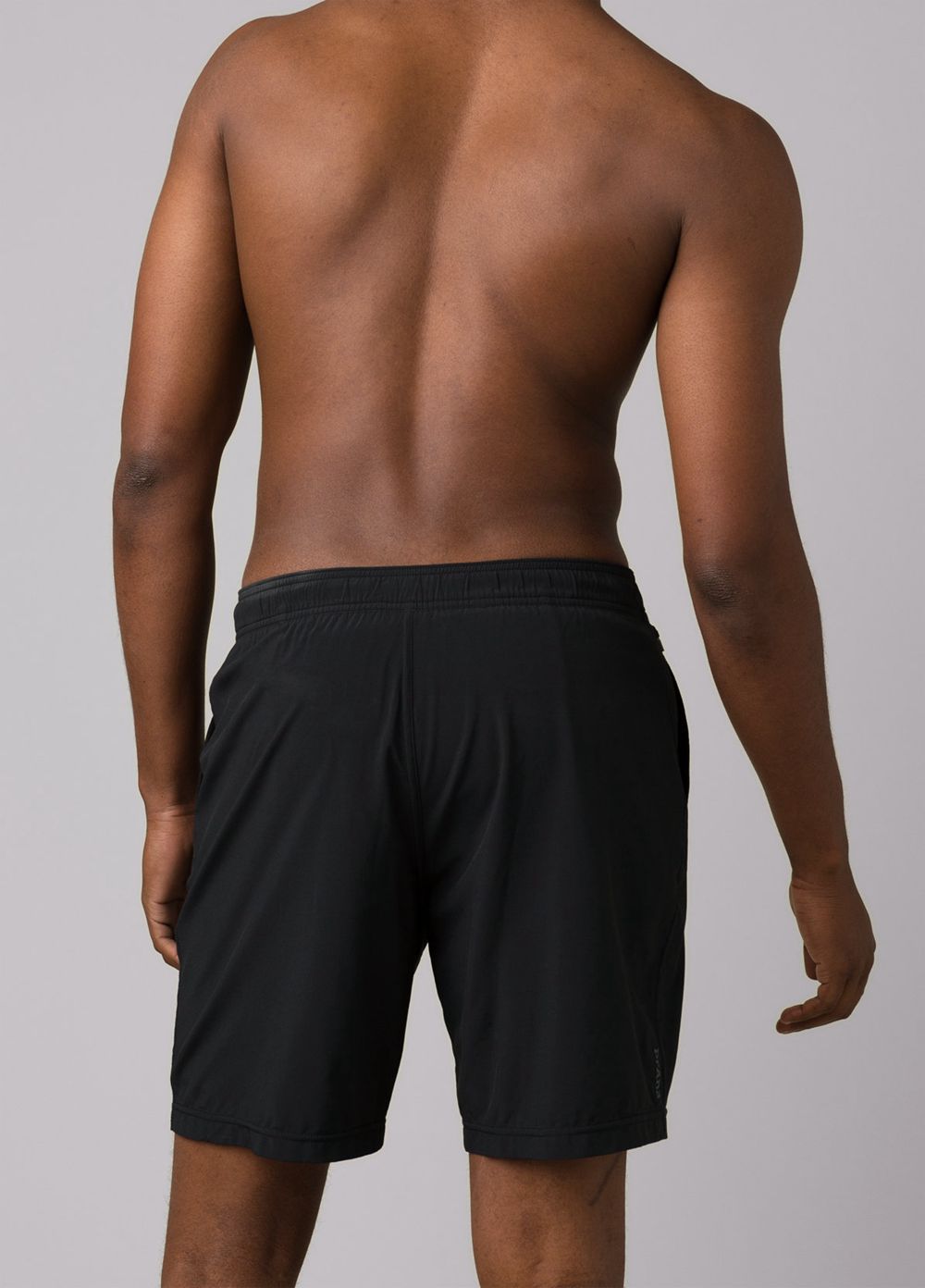 Black Men's PrAna Heiro Lined Shorts | 34619-OJLH