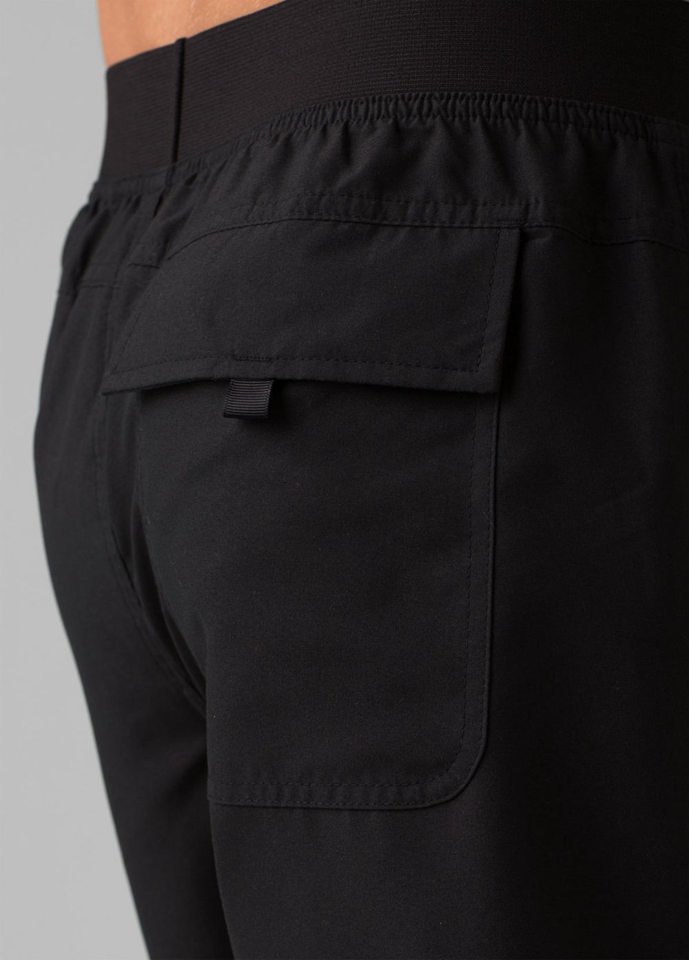 Black Men's PrAna Mojo Shorts | 72695-QWDL