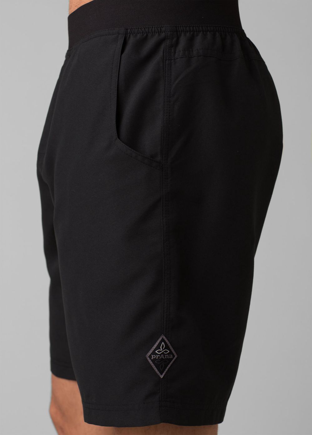 Black Men's PrAna Mojo Shorts | 72695-QWDL