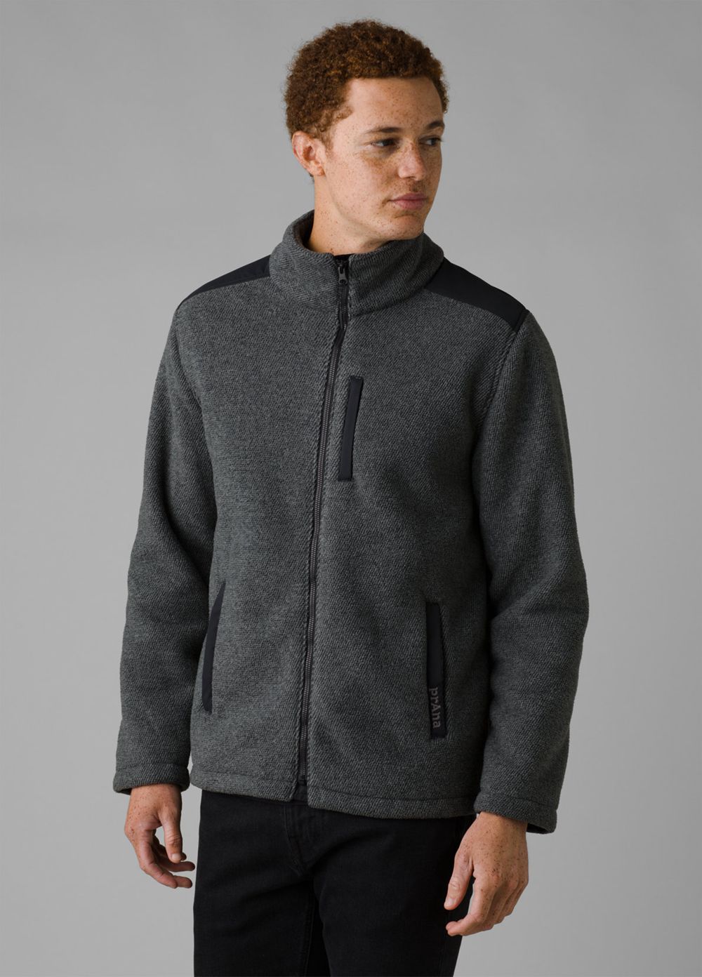 Black Men's PrAna Plymouth Rock Jackets | 15403-AIZC