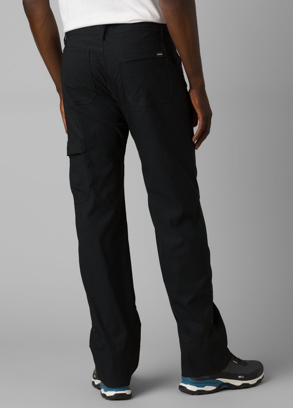 Black Men's PrAna Stretch Zion II Pants | 30145-SJUR