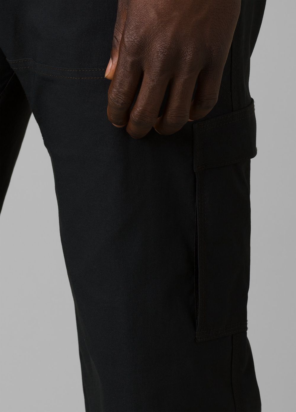 Black Men's PrAna Stretch Zion II Pants | 30145-SJUR