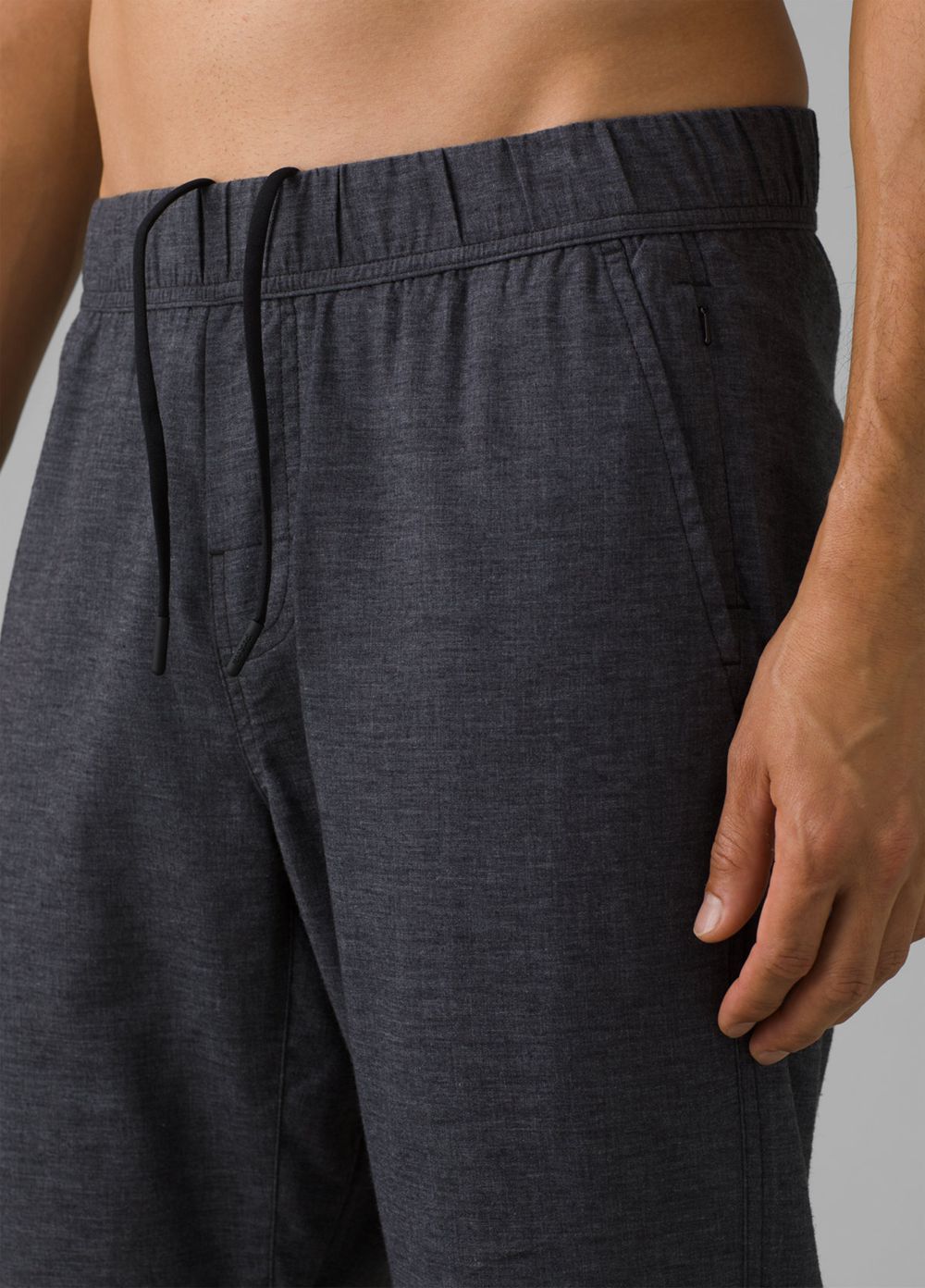 Black Men's PrAna Vaha E-Waist Pants | 42587-VQGJ