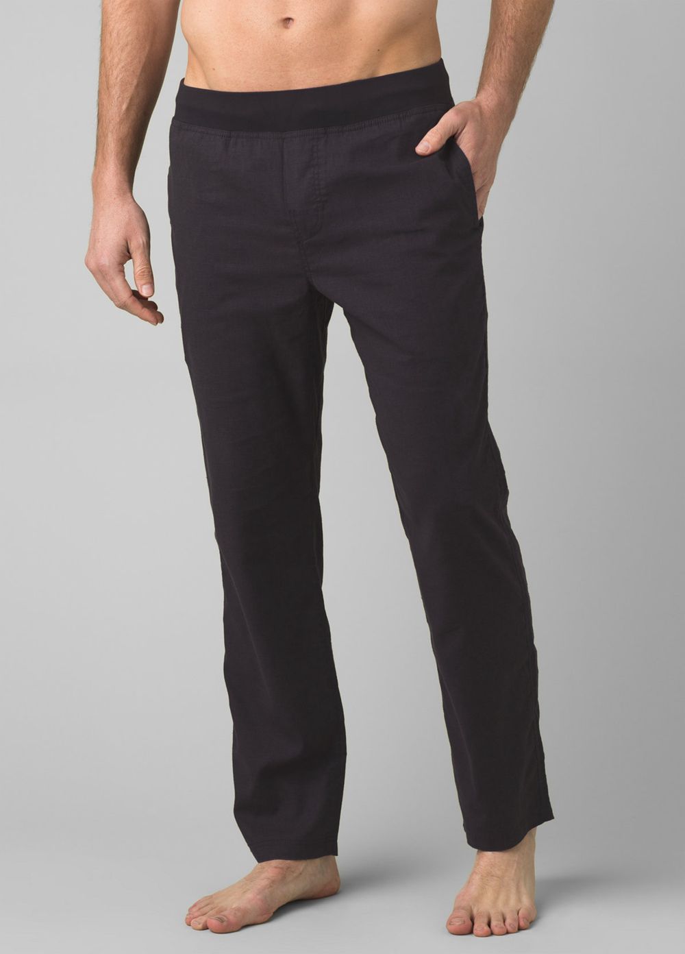 Black Men\'s PrAna Vaha Straight Pants | 14508-ZHKP