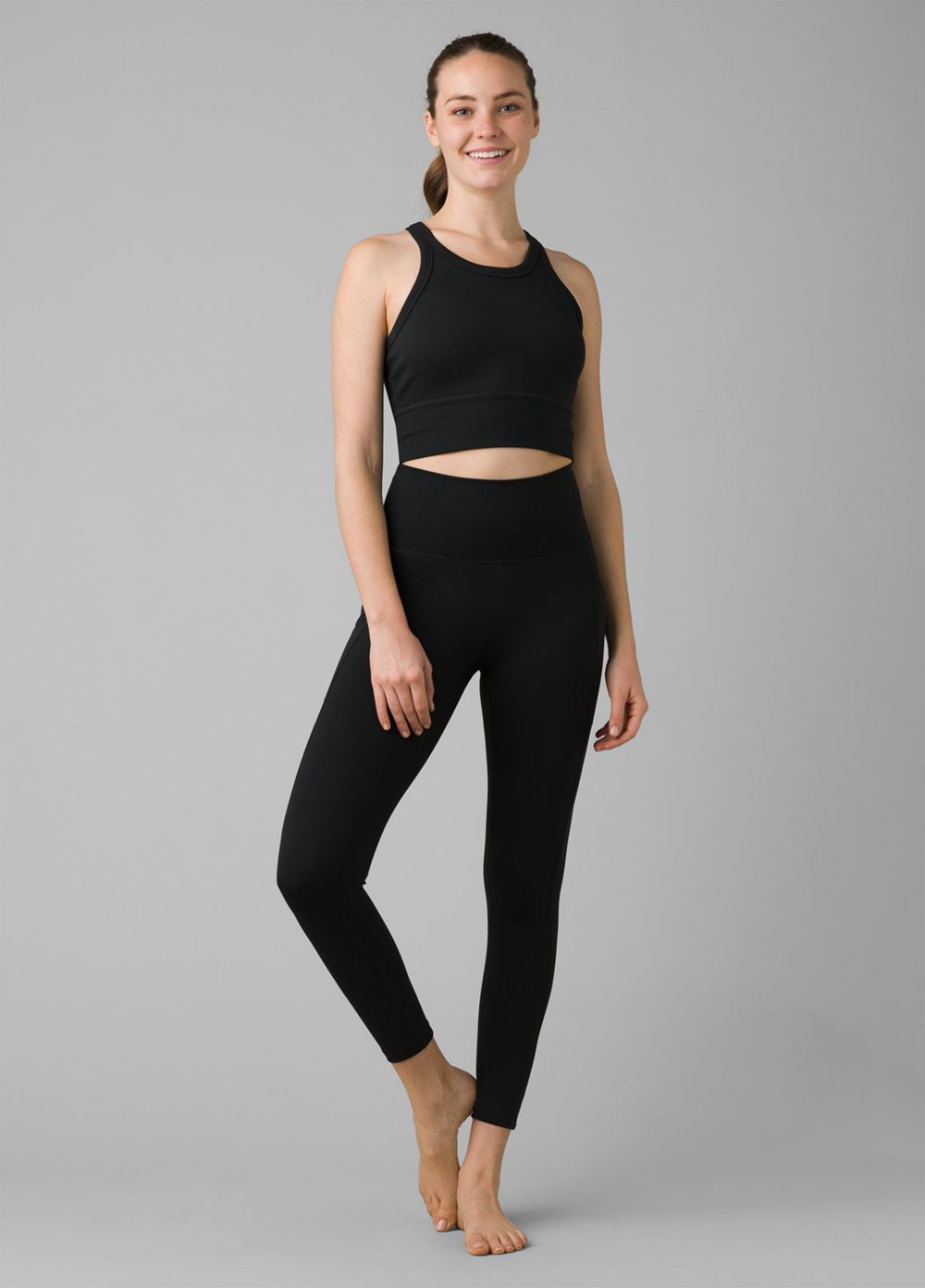 Black Women's PrAna Becksa 7/8 Leggings | 13045-YBCW