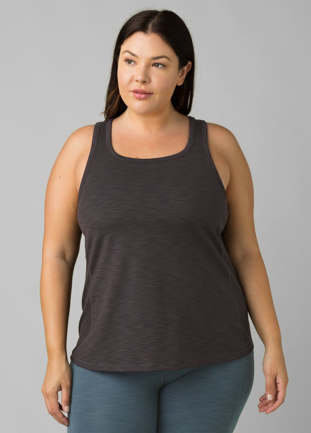 Black Women\'s PrAna Becksa Plus Tank Top | 95360-YVWI