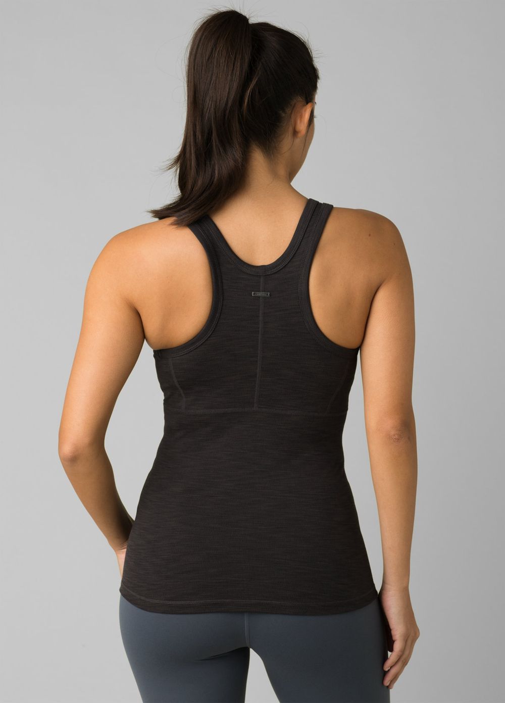 Black Women's PrAna Becksa Tank Top | 57391-PMTI