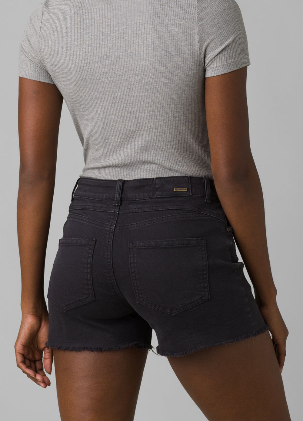 Black Women's PrAna Buxton Shorts | 50786-BEHP