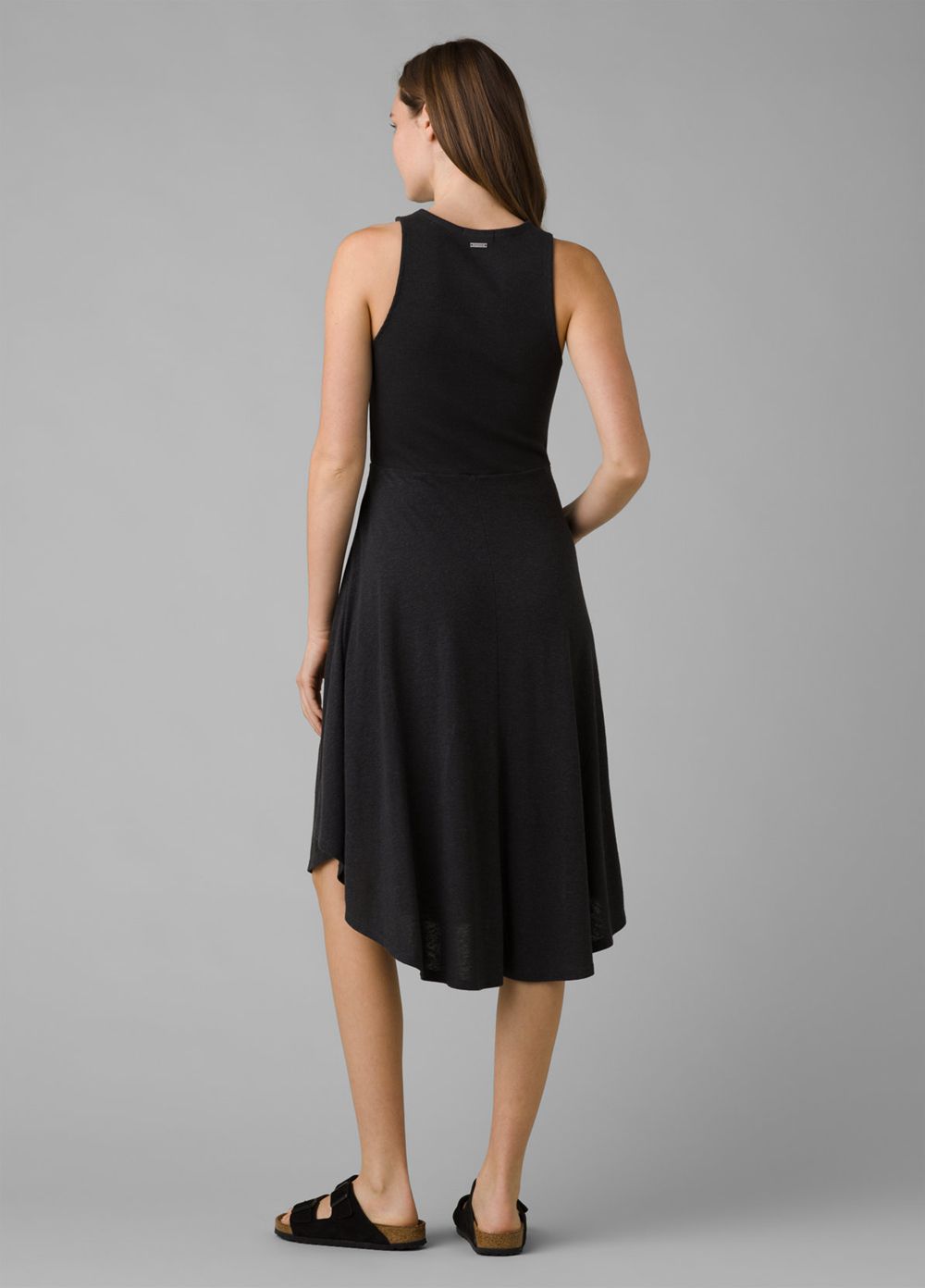 Black Women's PrAna Cozy Up Bayjour Dresses | 90532-SGYK