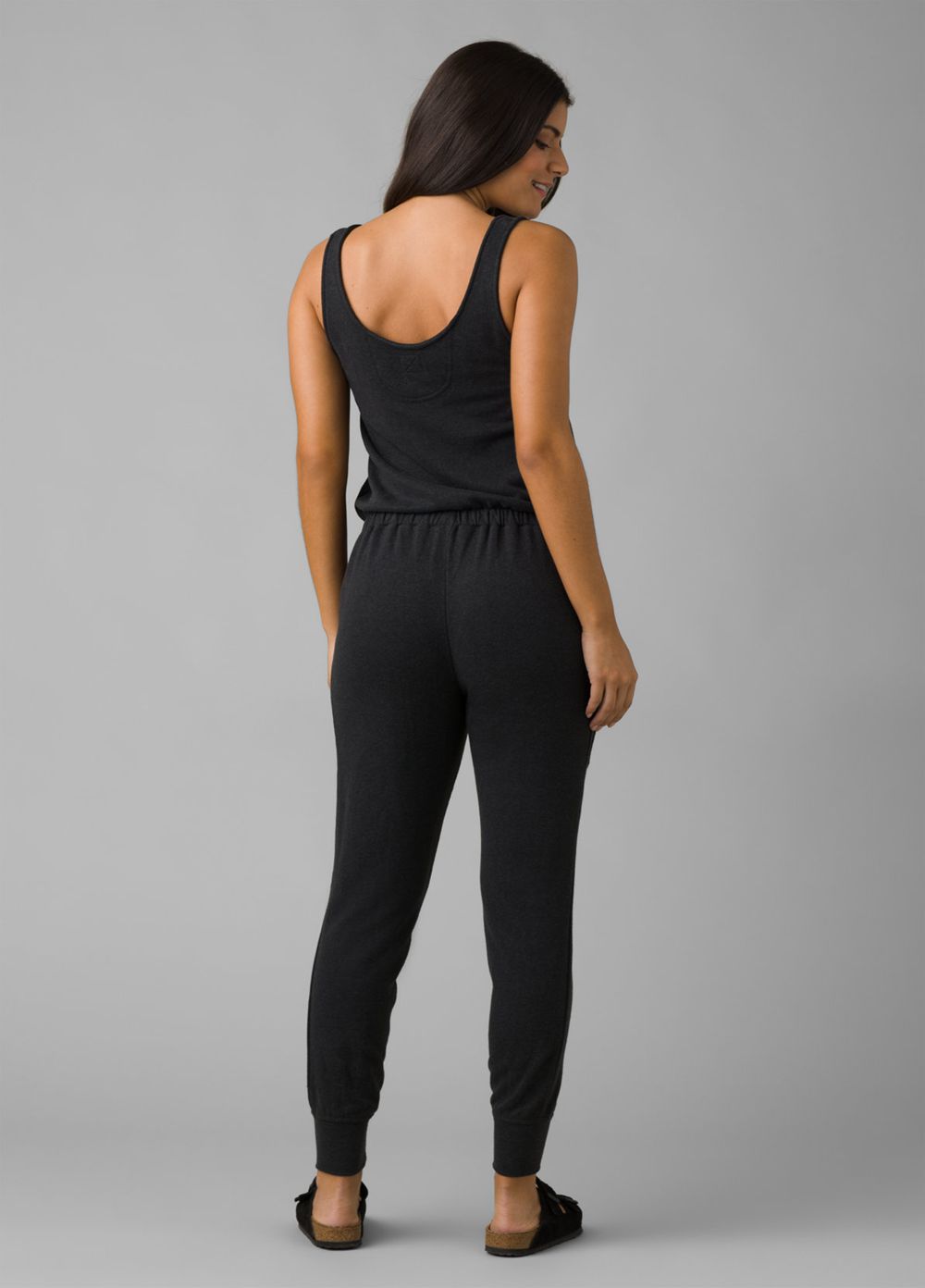 Black Women's PrAna Cozy Up Jumpsuits | 20134-ESNK