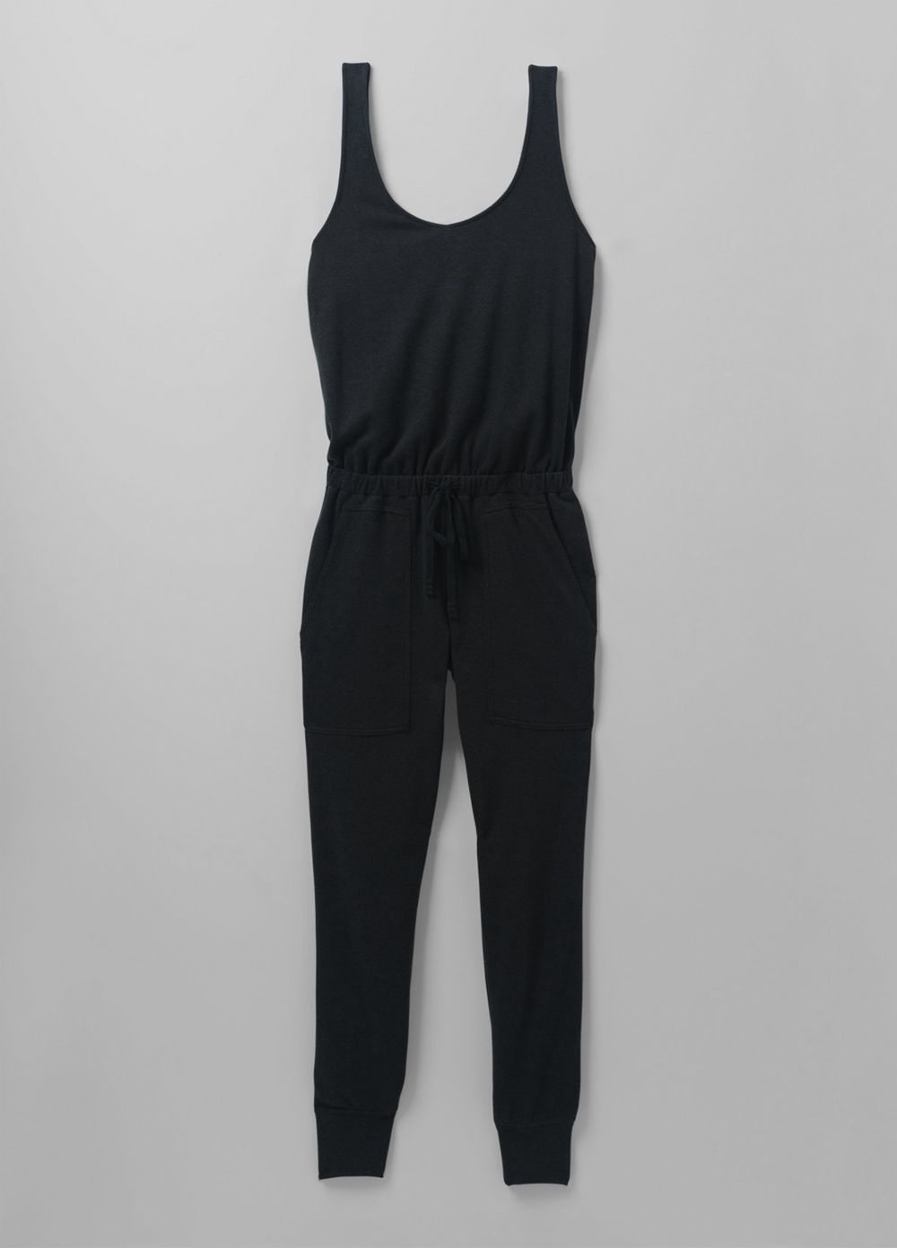 Black Women's PrAna Cozy Up Jumpsuits | 20134-ESNK