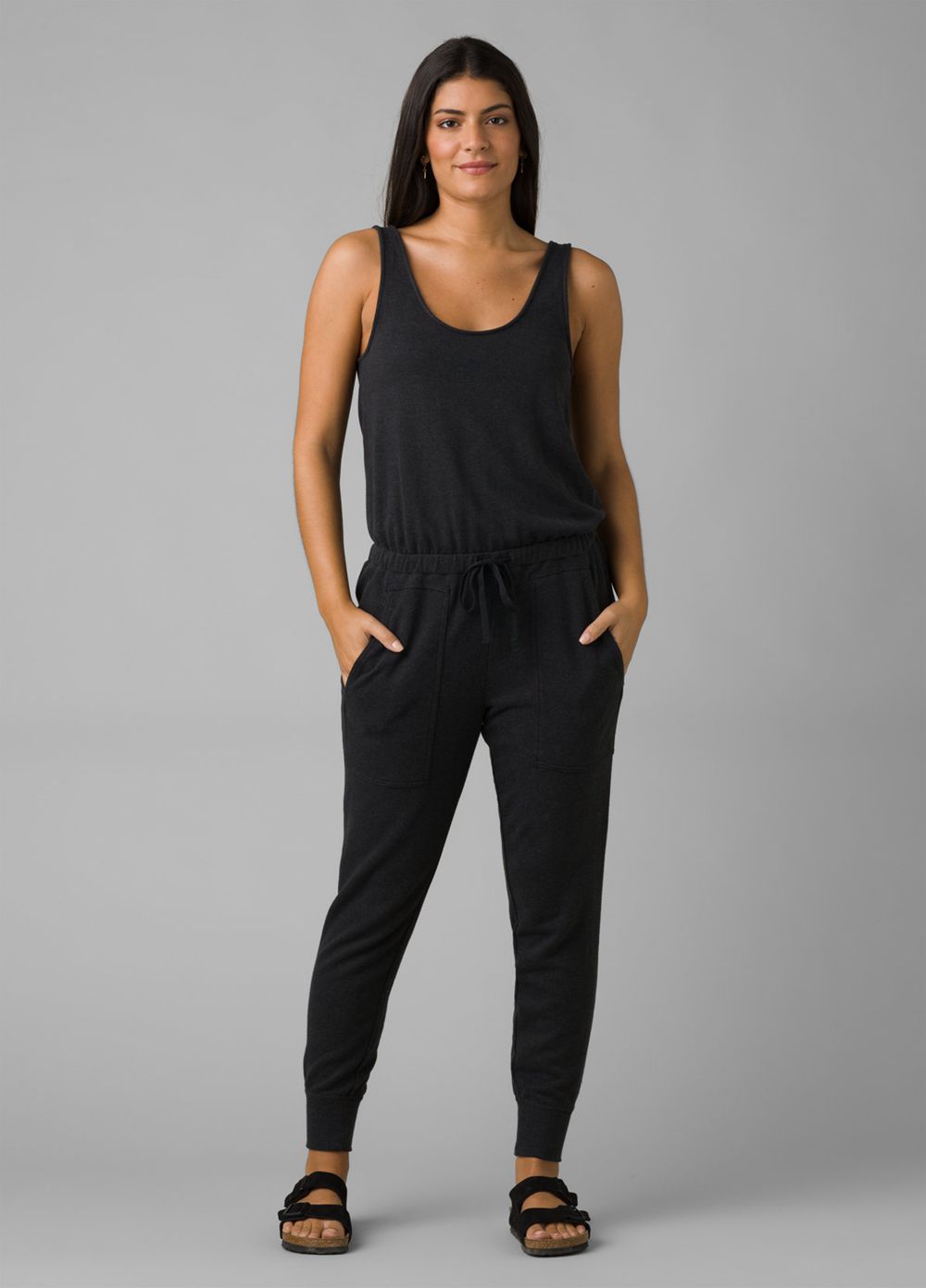 Black Women\'s PrAna Cozy Up Jumpsuits | 20134-ESNK