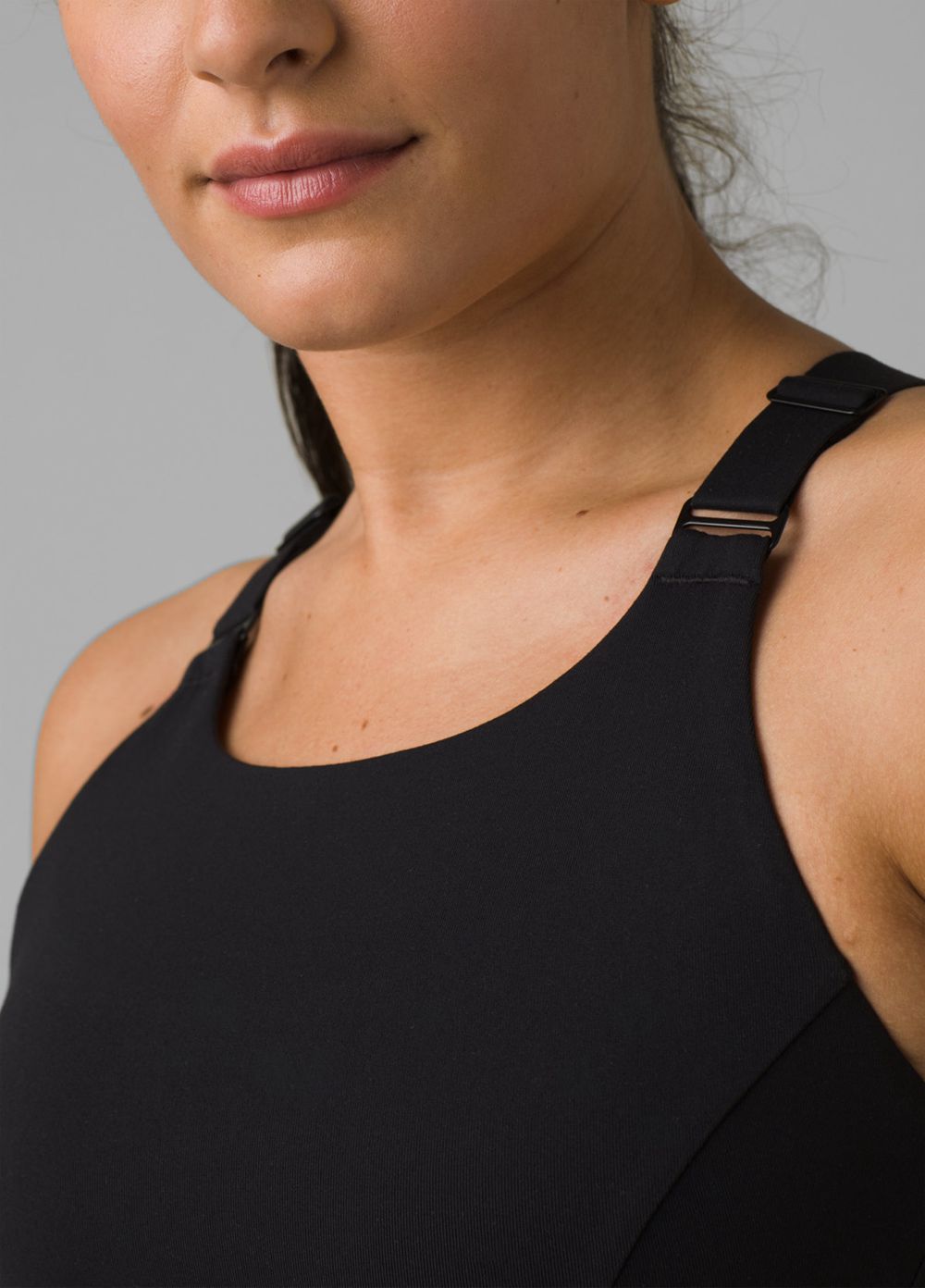 Black Women's PrAna Everyday Support Bra | 41208-BYLZ