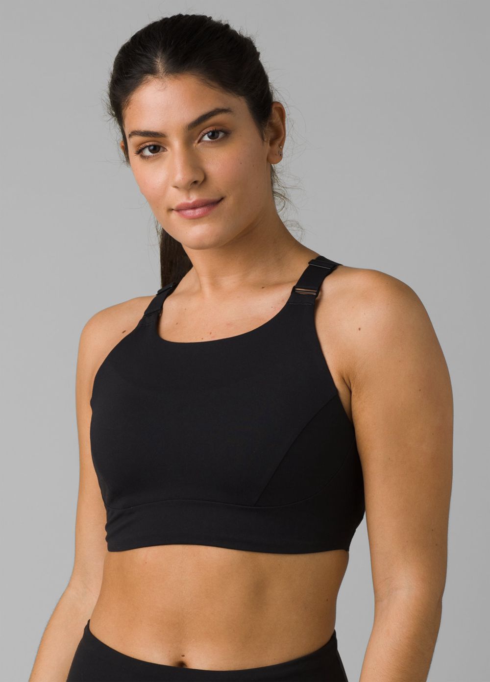 Black Women\'s PrAna Everyday Support Bra | 41208-BYLZ