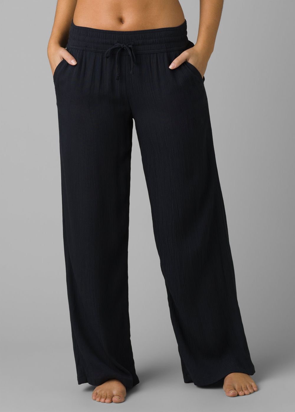 Black Women\'s PrAna Fernie Beach Pants | 92308-BVUT