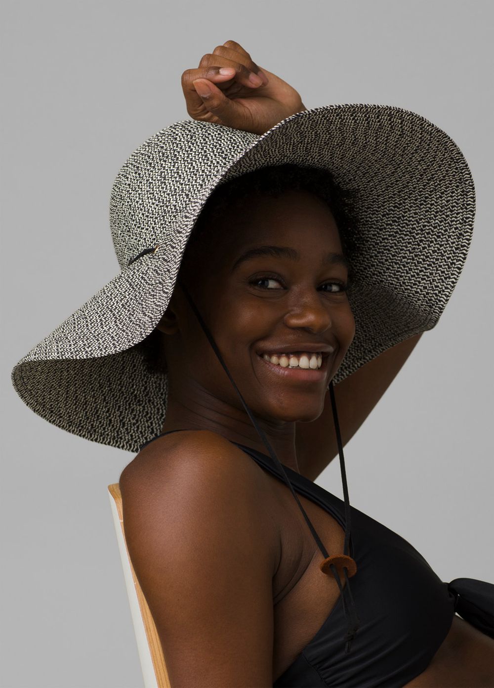 Black Women\'s PrAna Genevieve Sun Hats | 15207-AJND