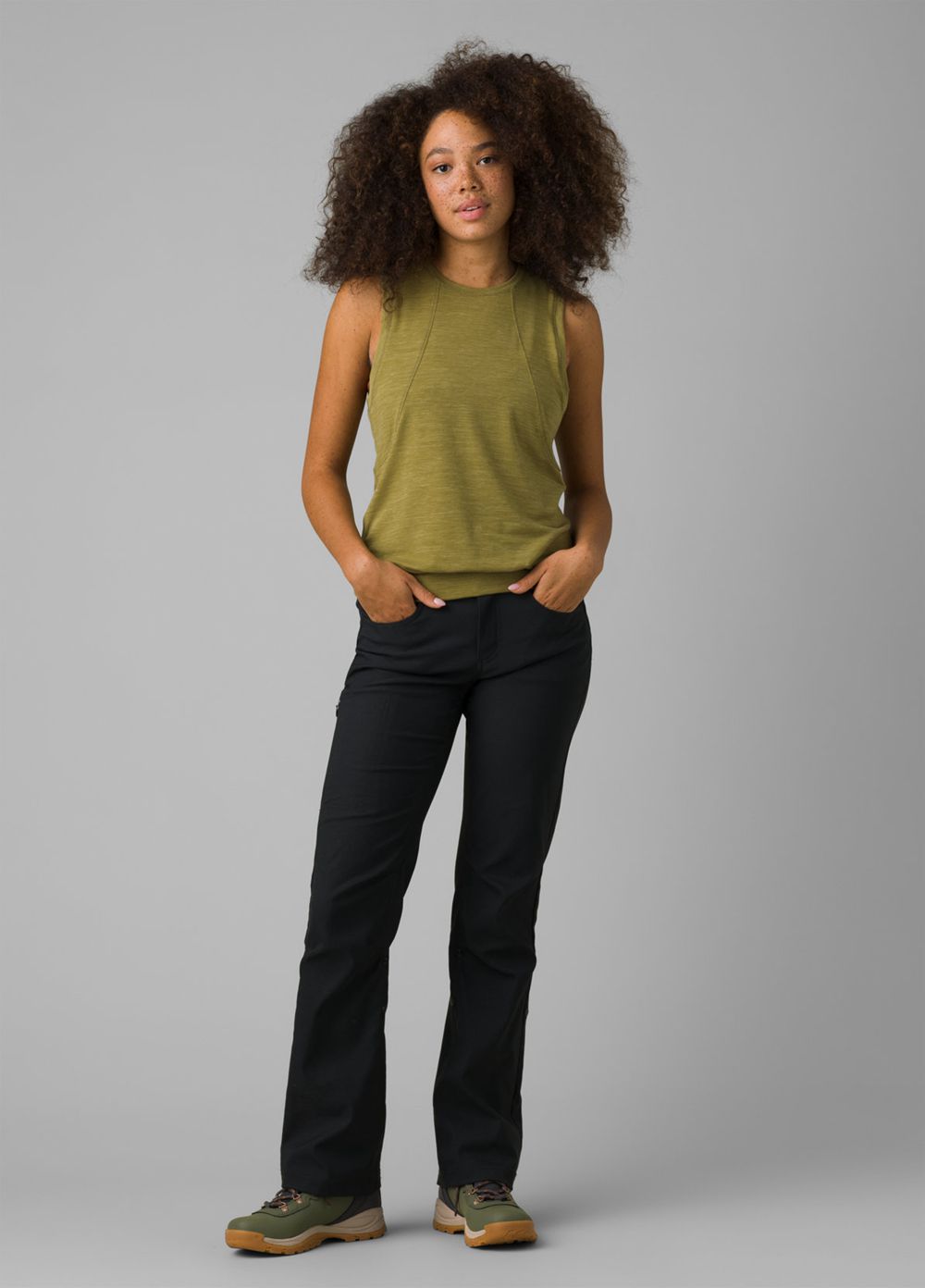 Black Women's PrAna Halle II Pants | 45107-LAFB