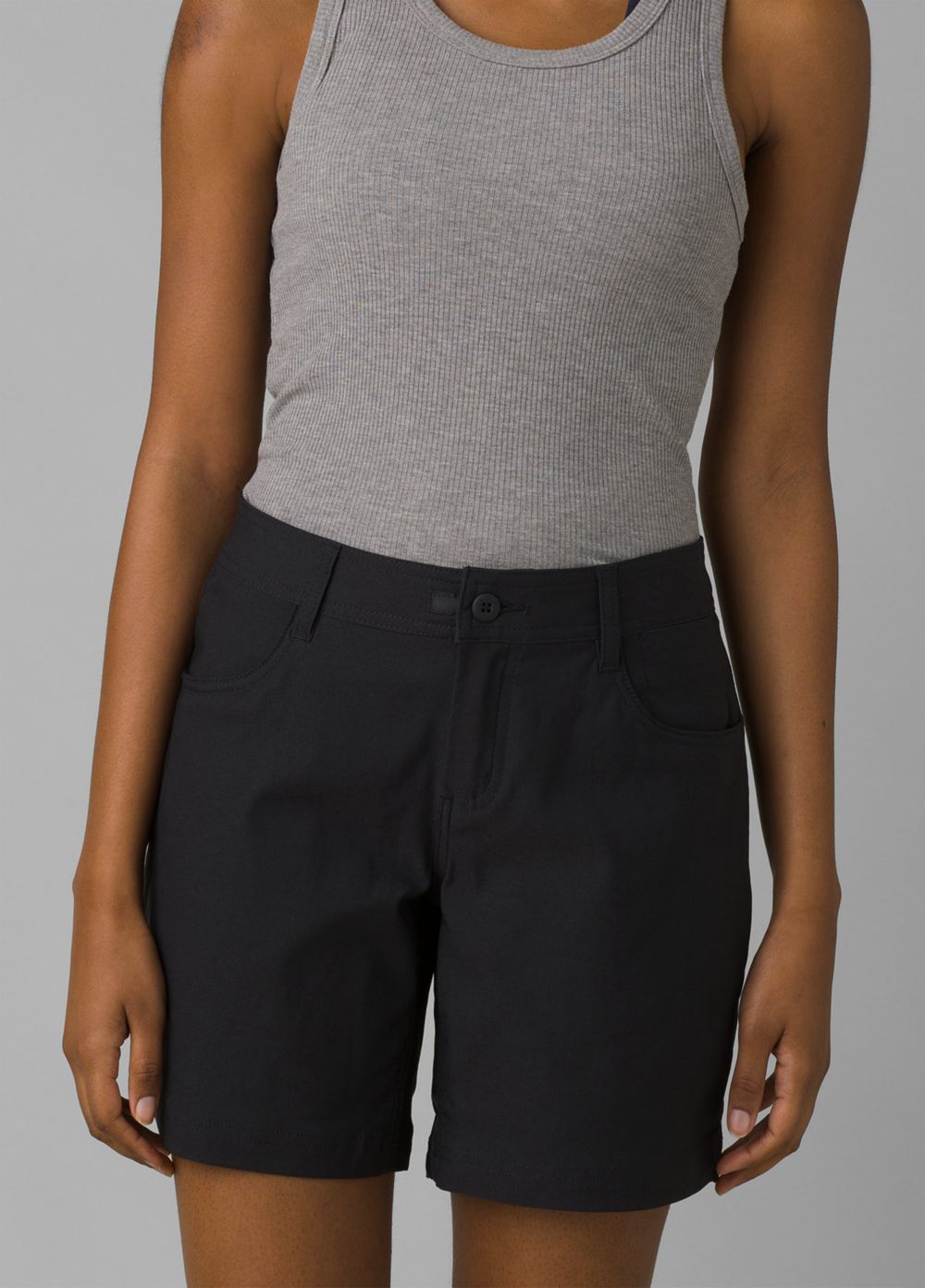 Black Women's PrAna Halle II Shorts | 01235-WVAG