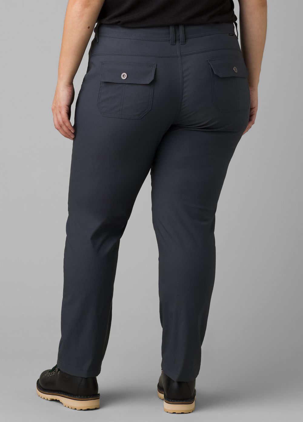 Black Women's PrAna Halle Straight Plus II Pants | 52807-NACE