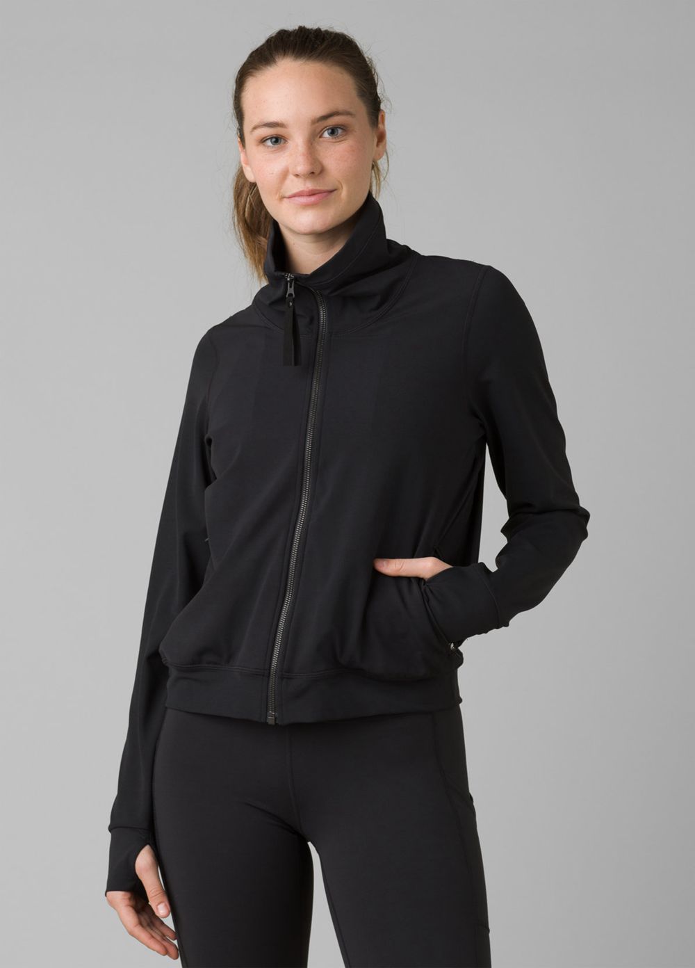 Black Women\'s PrAna Layna Jackets | 47198-TJCN