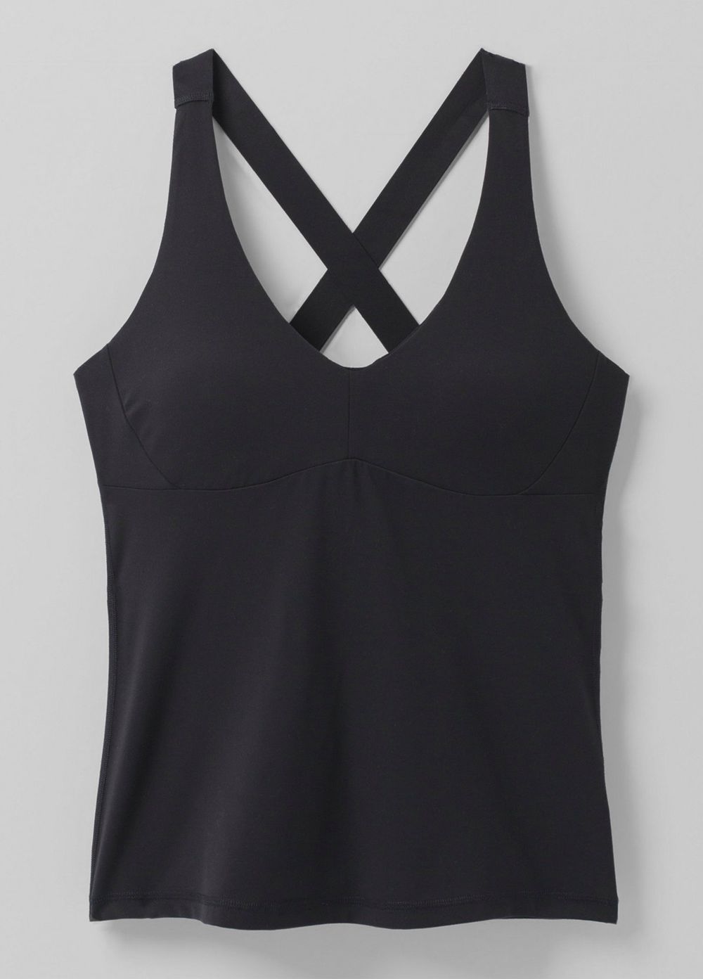 Black Women's PrAna Layna Tank Top | 12084-MYOW