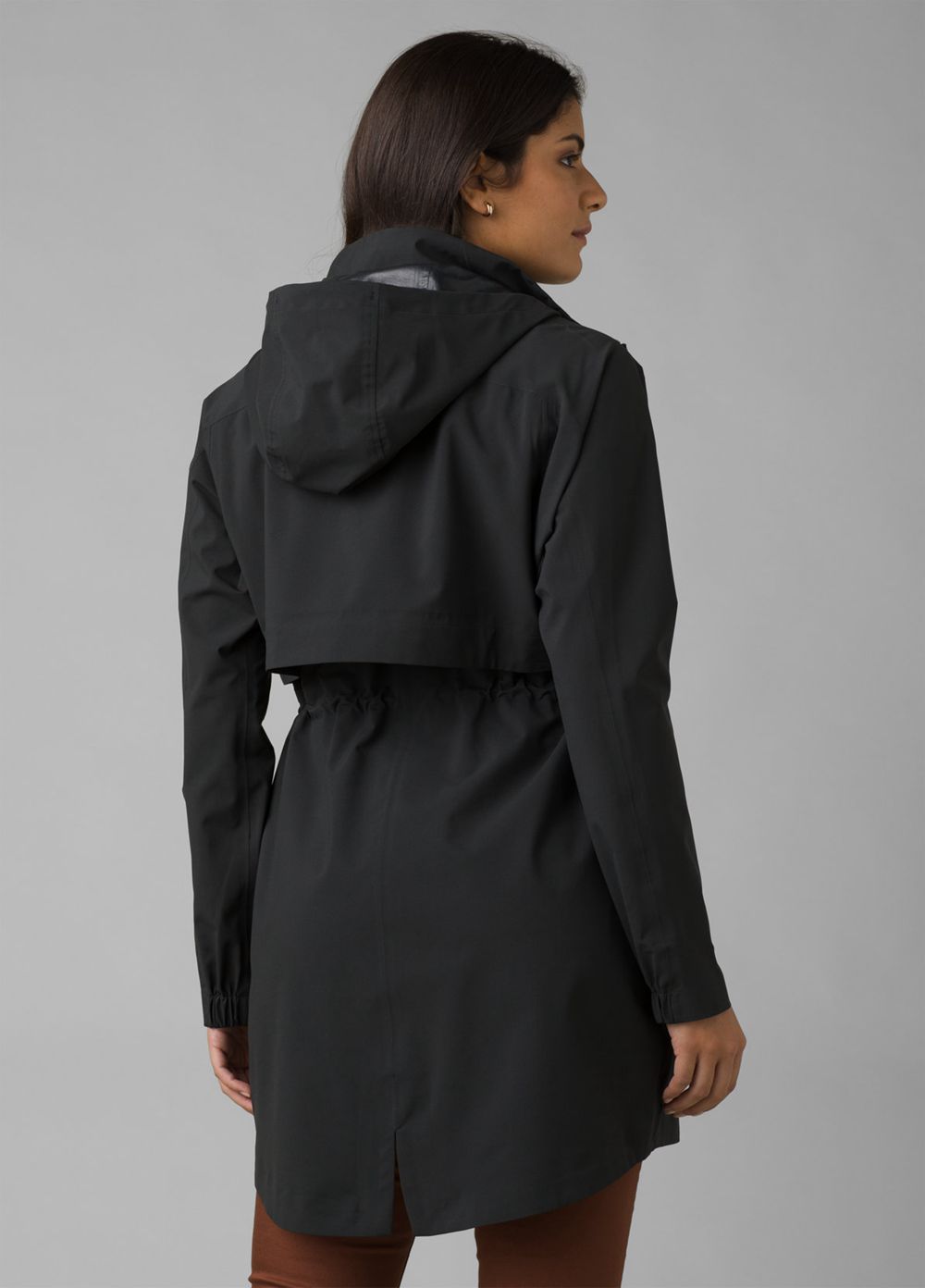 Black Women's PrAna Othello Falls Trench Jackets | 59137-PDYS