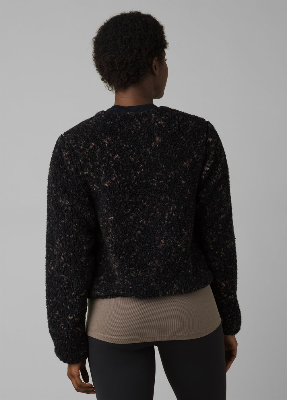 Black Women's PrAna Polar Escape Sweatshirt | 39872-HCOM