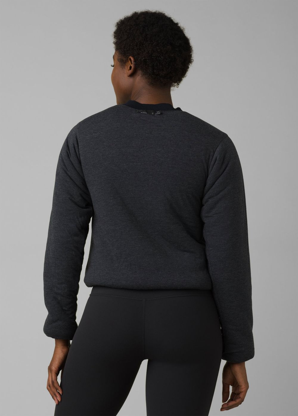 Black Women's PrAna Polar Escape Sweatshirt | 39872-HCOM