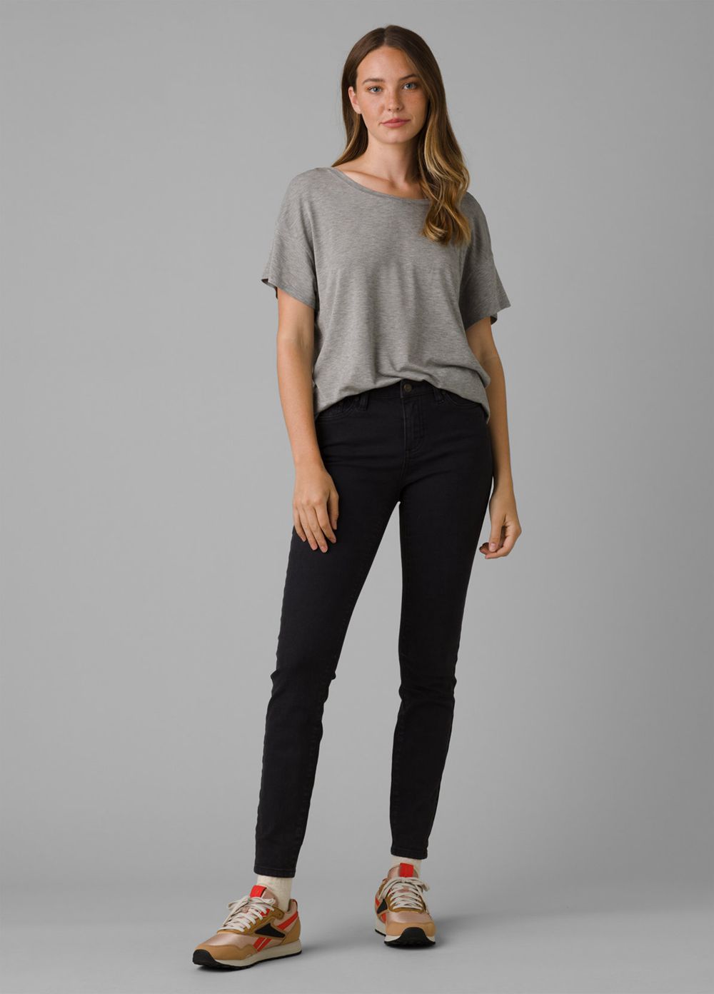 Black Women's PrAna Sienna Jeans | 68074-ONCV