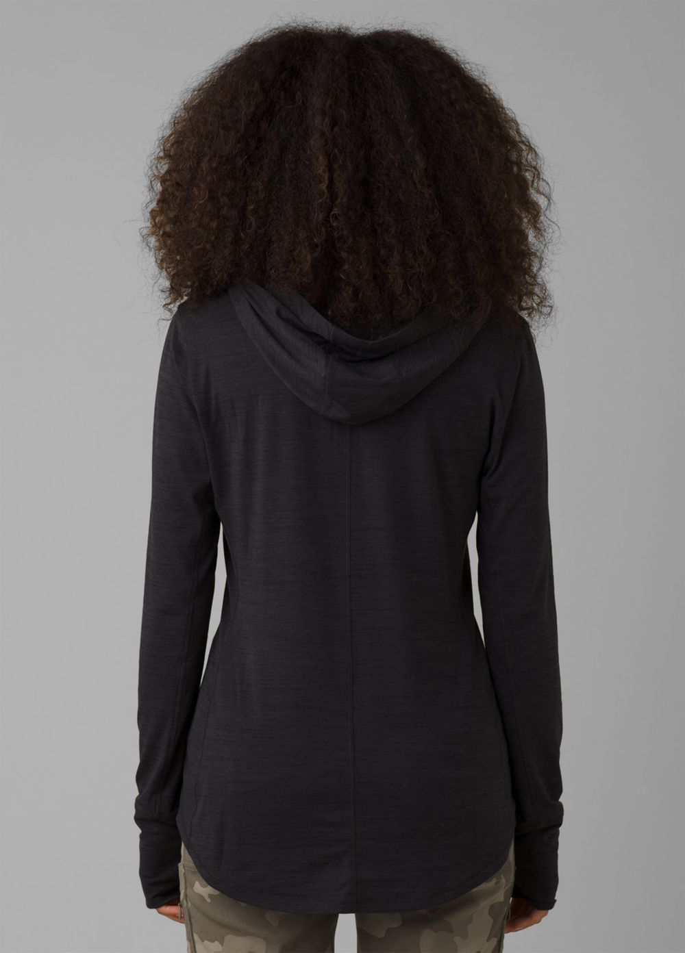 Black Women's PrAna Sol Protect Hoodie | 09768-KMCP