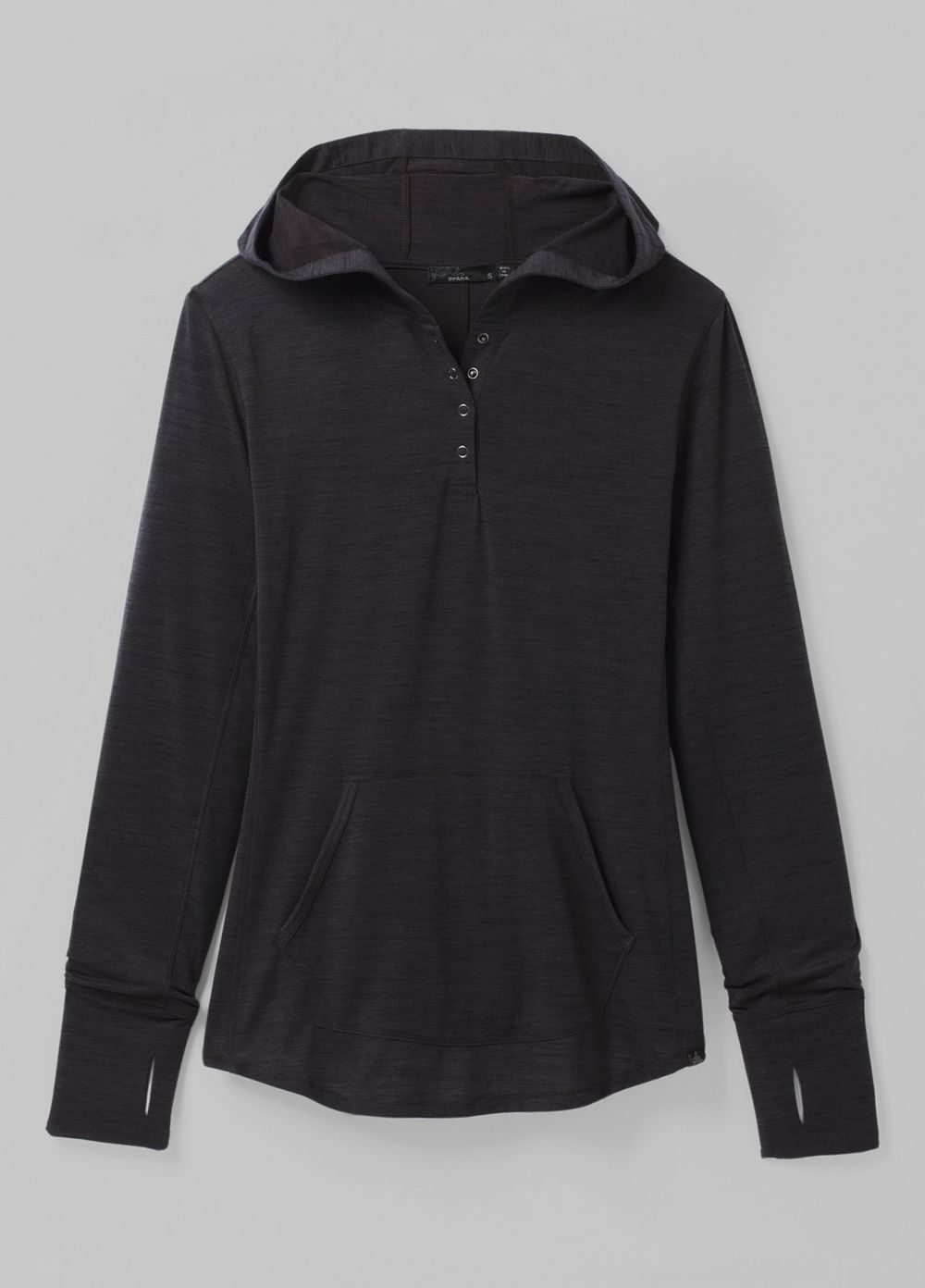 Black Women's PrAna Sol Protect Hoodie | 09768-KMCP